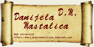 Danijela Mastalica vizit kartica